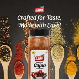 Badia Louisiana Cajun Seasoning, 23 oz – Bold & Spicy Creole Blend for Meats, Seafood, Vegetables & More