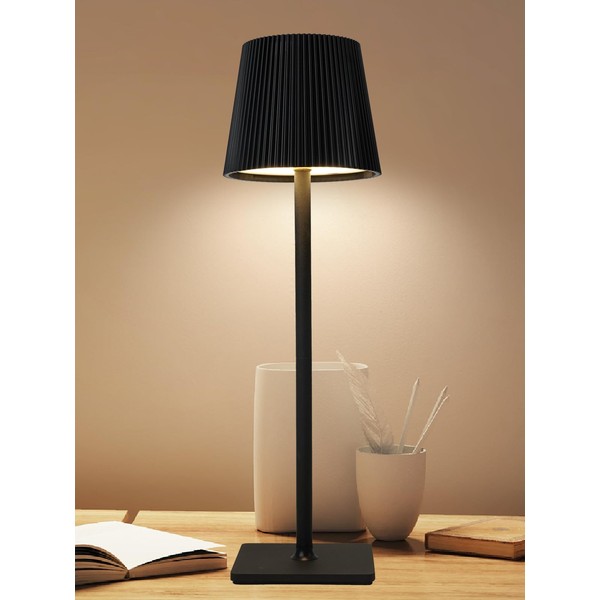 Lámpara de Escritorio LED Inalámbrica, Lámpara de Mesa Recargable, 3