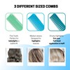MEEKS Hair Foil Comb Set - 3 Different Sizes -