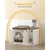 Hzuaneri Cat Litter Box Enclosure, Hidden Litter Box Cabinet Furniture