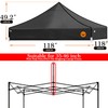 AEVNE 10x10 Canopy Replacement Top - Waterproof 2000mm with UV