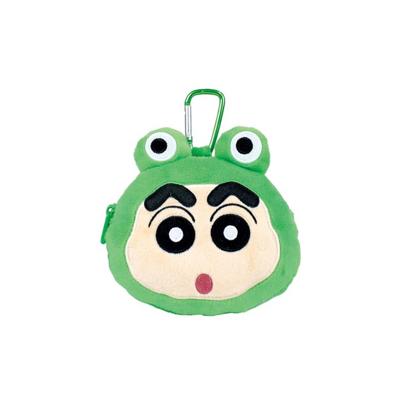 Tees Factory Crayon Shin-chan Plush Zipper Mascot Pouch with Carabiner