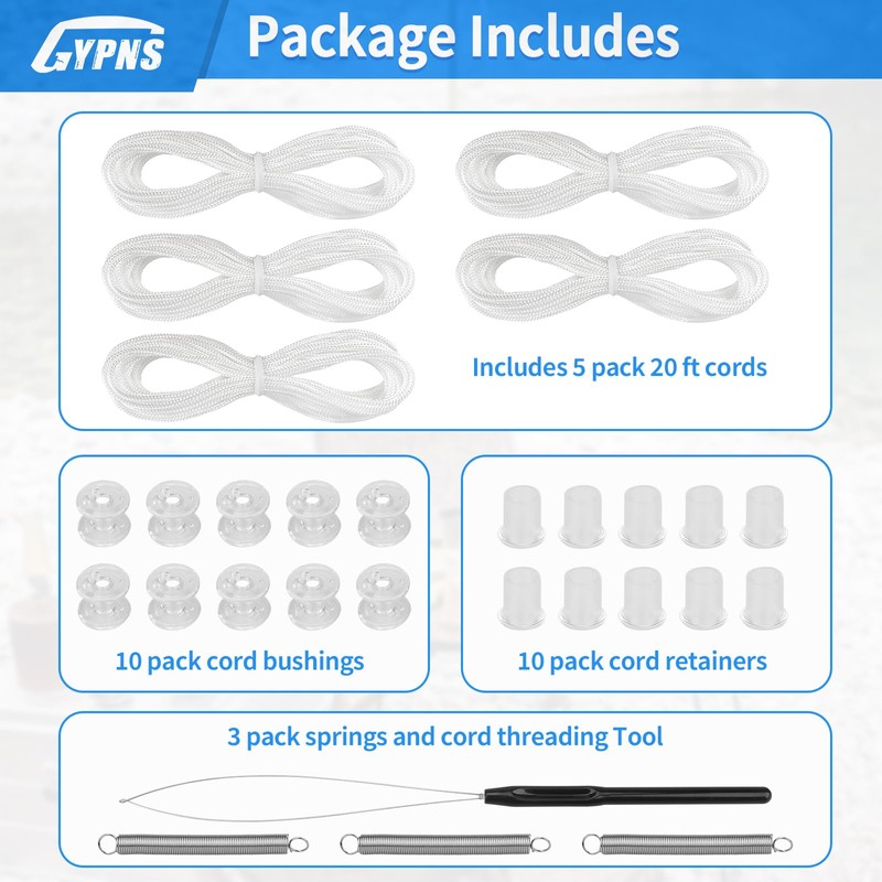 RV Pleated Shade Repair Kit, for Camper Replacement Blinds Pleated