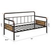 GarveeHome Metal Daybed Frame Twin Size,Heavy Duty Metal Twin Bed