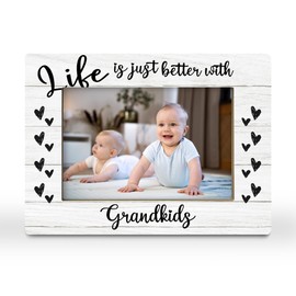 CGBHW Grandparents Picture Frame, Grandma from Granddaughter Grandchildren Grandkids, Nana Grandpa Gifts for Grandparents from Grandson Photo Frame 4x6 Horizontal Photo for Tabletop Display