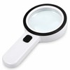 30X Handheld Magnifying Glass for Reading – 12 LED Illuminated