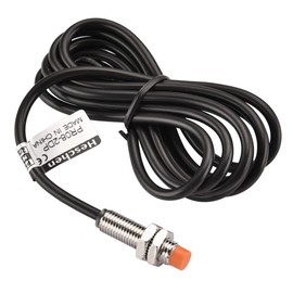 Heschen M8 Inductive Proximity Sensor Switch PR08-2DP Cylindrical Type Detector 2mm DC12-24V 3-Wire PNP NO(Normally Open) CE