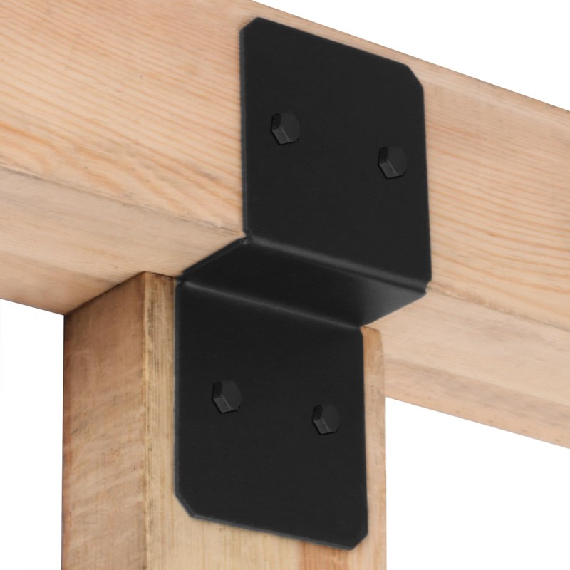 eoere 4 PCS Z Deck Joist Tie for Wood, Pergola