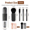 2-Teiliger Vier-In-Eins-Make-Up-Pinsel, Mini Retactable Make-Up-Pinsel, Reisebürbungs-Make-Up-Pinsel, Lidschattenpinsel-Set, Kreativer Make-Up-Pinsel-Set