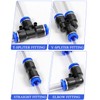 Cexovo Pack of 60 Straight Pneumatic Connectors, 6 mm Pneumatic