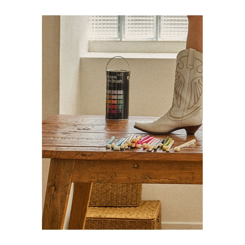 Premium double fine bristle pastel toothbrush 21 pieces / 프리미엄