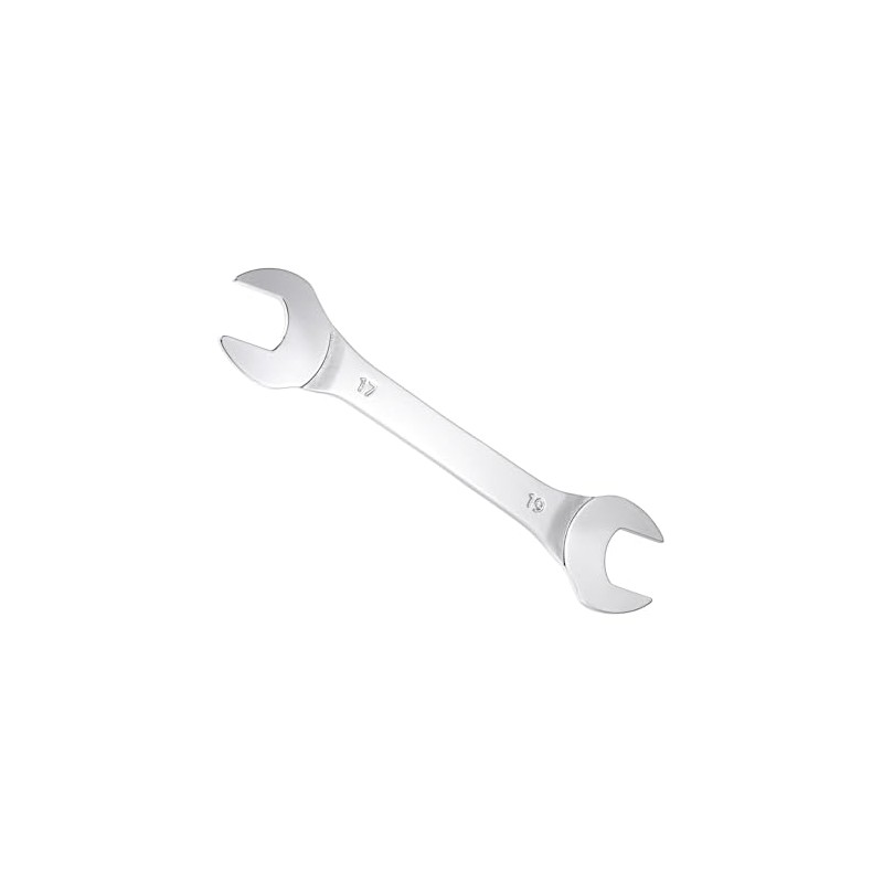 Thin Open End Wrench, 17mm x 19mm Metric Chrome Plated