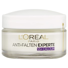 L'Oréal Paris Face Moisturising Anti-Ageing Day Cream with Calcium to Reduce Wrinkles, Anti-Wrinkle Expert 55+, 1 x 50 ml