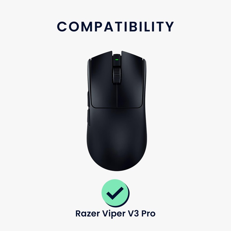 kwmobile Mouse Feet Replacement Compatible with Razer Viper V3 Pro
