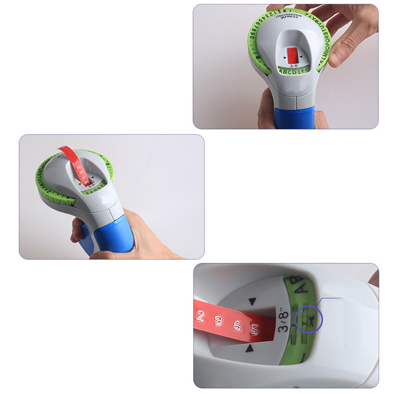 Manual Label Embosser Three Dimensional Texture Self Cutting Portable Handheld