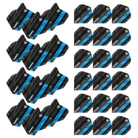 WINMAU Rhino Stripe Design Dart Flights - 10 sets per pack (30 flights per pack) (Blue)