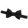 Great British Tie Club Men's Plain Matt Black Bow Tie