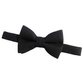Great British Tie Club Men's Plain Matt Black Bow Tie