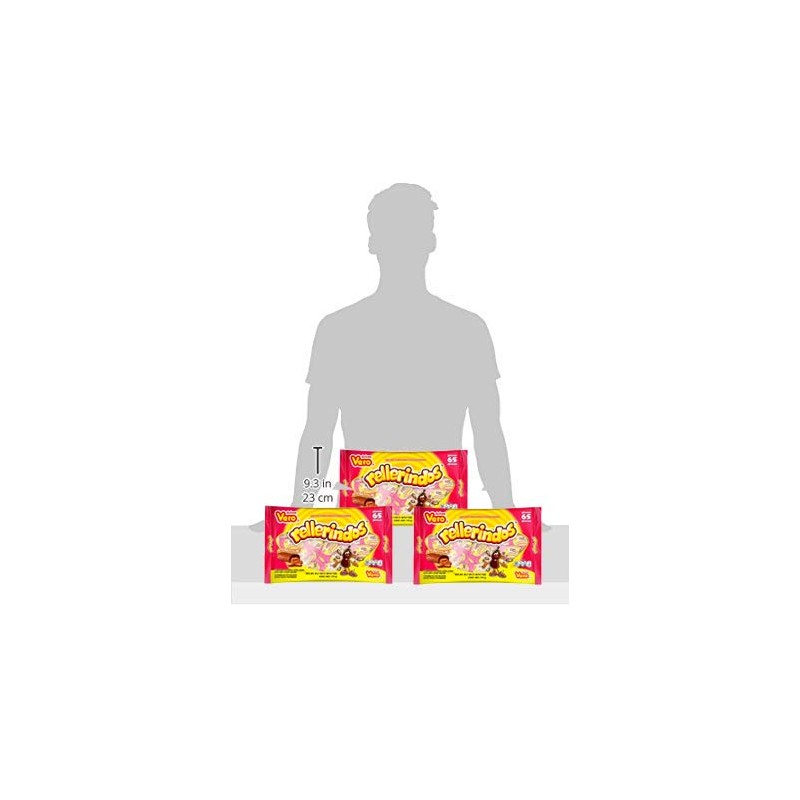 Vero Mexican Tamarindo Candy Rellerindos - 65 Count (3 Pack)