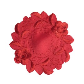 Pack of 6 Retro Lace Place Mats, Boho Decor Macrame Coasters, Embroidered Flower Round Doily Coasters, Vase Mat, for Kitchen, Living Room Decoration, for Hotels, Offices, Cafés, Restaurants, 15 cm,