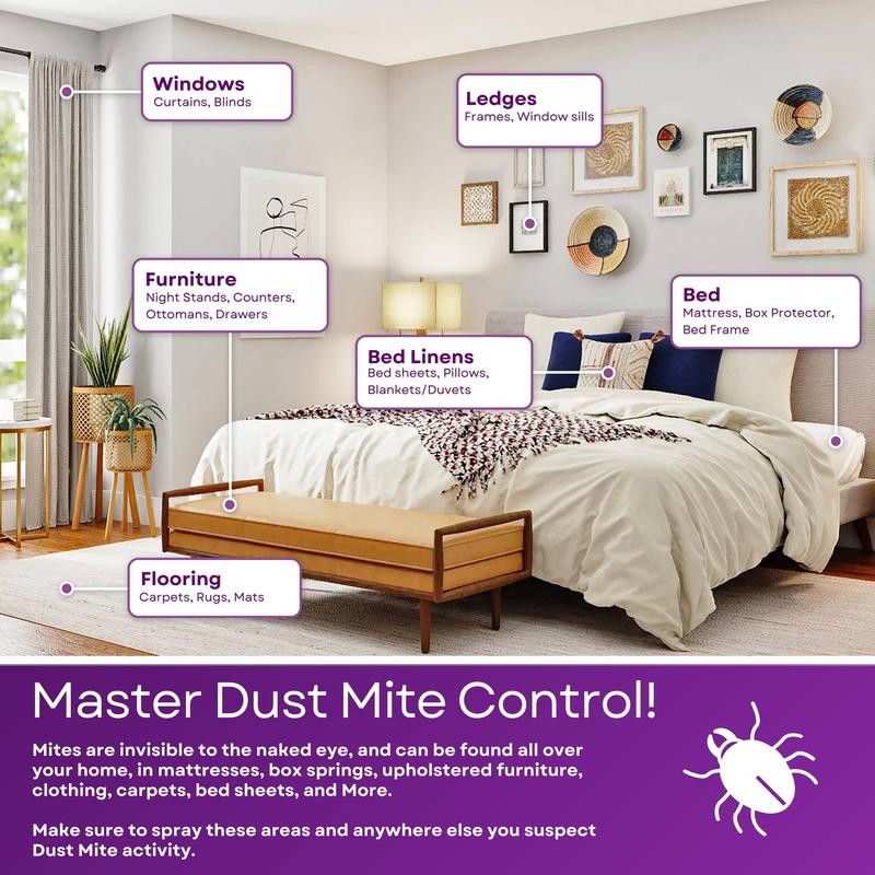 HYGEA NATURAL Dust Mite Killer Spray - Size: Gallon