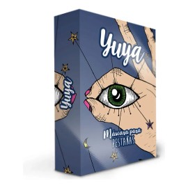 Máscara de pestañas HB Importaciones Para Pestañas - Yuya waterproof 10ml 20g color negro 1 unidad
