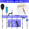 Paint Roller Extension Pole 11.8Ft,10 Segmented Lightweight Stainless Steel Telescopic