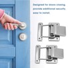 2 Pcs Stainless Steel Hardware Cabinet Case Spring Loaded Latch