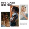 hisial 30PCS Mini Flower Hair Clips for Women Girls Small