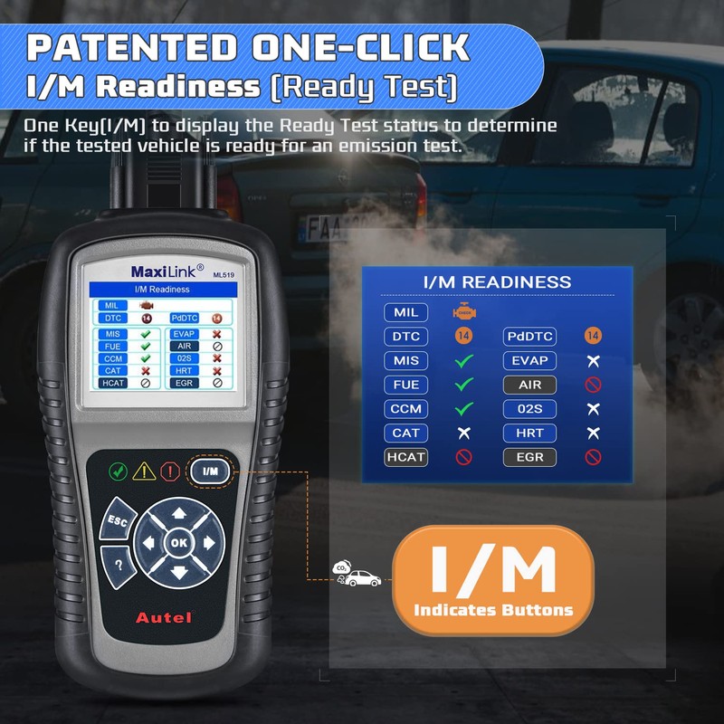 Autel MaxiLink ML519 Universal OBD2 Scanner [Same as AutoLink AL519],