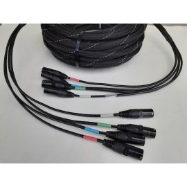 Unbranded 15 FT 4 Channel CAT-5 Snake Tactical Shielded w/Neutrik Ethercon Digital Audio