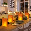 Roowest 24 Set Thanksgiving Luminaries Bags with Flameless LED Tea