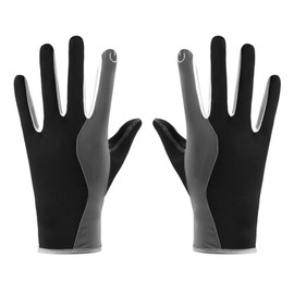 Summer thin Driving Gloves for Men Women Cool Breathable Full Finger Gloves Lightweight Anti UV 5 Fingers Cycling Gloves Non Slip Shockproof Touch Screen Gloves for Hiking Fishing Bike Motorcycle