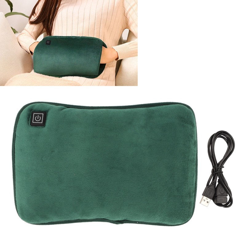 Electric Heated Hand Warmer Soft Cotton Velvet 3 Gears Temperature