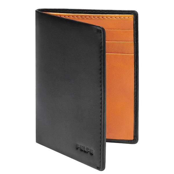 PELPE Men's Wallets, 100% Leather (8 Slots), Small Men's Wallet,