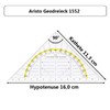 Aristo AR18000B Set Square AR1552 with Matching Geocover Protective Cover