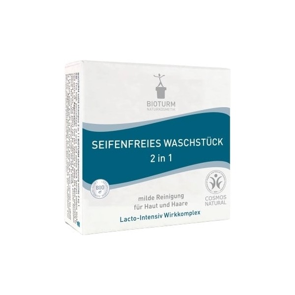 Bioturm 2-in-1 Soap-free Cleansing Bar, 100 g