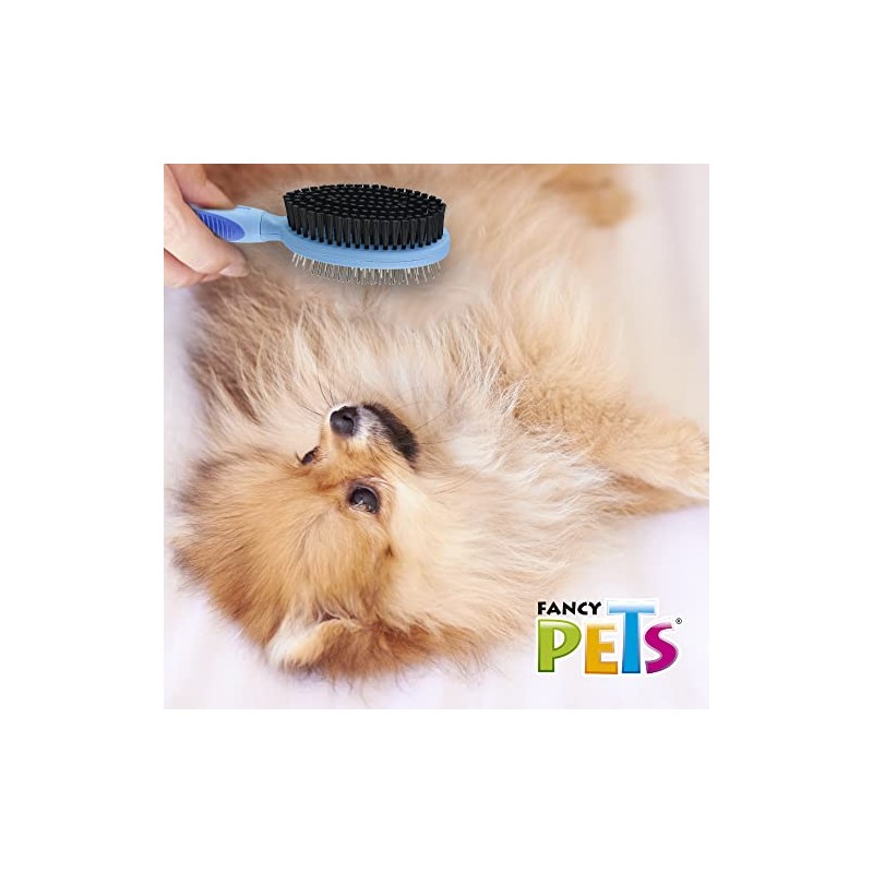 Fancy Pets Cepillo Doble Grande para Perro con Cerdas y