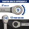 WORKPRO 22-Piece Ratcheting Wrench Set, Ratchet Combination Wrench Sets with