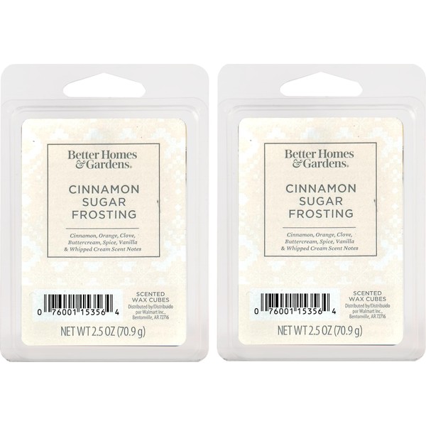 Better Homes and Gardens Scented Wax Cubes 2.5oz 2-Pack (Cinnamon