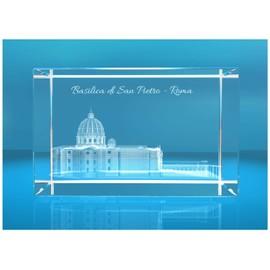 ELUNO 3D Glass Cuboid I Petersdom Rome