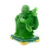HOULU 8 inch Laughing Buddha Statue for Home Decor, Green