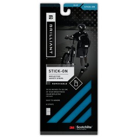 Brilliant Reflective BRA5007BLU Outdoor Running Reflective Stick-on Reflective Sticker Type Night Safety High Visibility Blue
