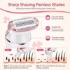 Bikini Trimmer for Women, Rechargeable Cordless Razor, IPX7 Waterproof