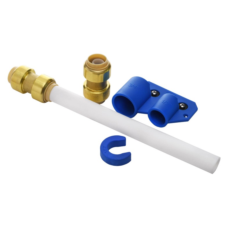 Waterline 1/2" Pipe Repair Kit with Brass Pushfit Couplings |