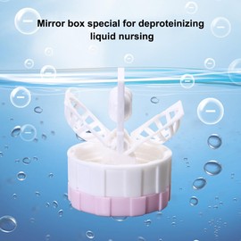 TUKNN Kontaktlinsenbehälter, Kontaktlinsen Behältnis, Behälter für Kontaktlinsenbehälter, Kontaktlinsen Aufbewahrung, Manuelle Rotationswäsche Kontaktlinsen, Kontaktlinsenreinigungsmaschine, 3 Stück