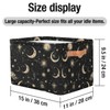 Moon Sun Storage Baskets with Handles,Foldable Cubes Storage Box Bin,Waterproof