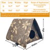 Fhiny Stray Cats Shelter, Waterproof Outdoor Cat House Foldable Warm