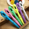 BXT 6pcs Ballpoint Pen with Electronic Watch 0.5MM Fine Point