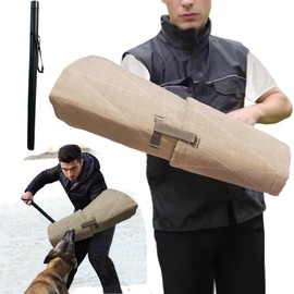 Xiami Leyuan Professional Big Dog Bite Sleeve Agility Equipment Dog Training Arm Protection +PU Leather Stick Kit Set (Canvas)